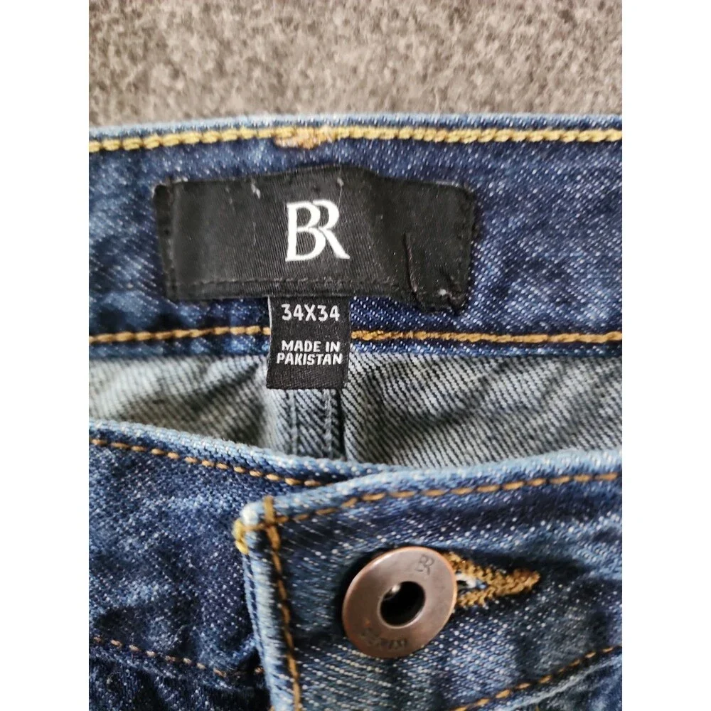 Banana Republic Jeans Men's 34x34 Dark Wash Selvedge Denim Slim Straight Leg